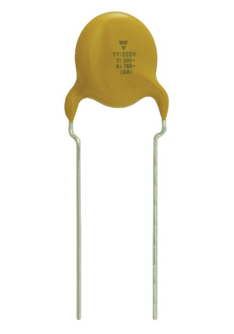 Vishay VY1102M35Y5UG6TV0 VY1102M35Y5UG6TV0 Ceramic Suppression Capacitor Disc 1000 pF &plusmn; 20% X1 / Y1 760 V 500 Radial Leaded