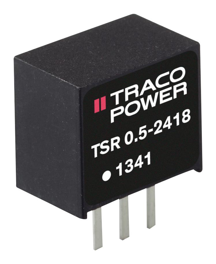 TRACO POWER TSR 0.5-24150 DC/DC Converter, Switching Regulator, ITE, 1 Output, 7.5 W, 15 V, 500 mA, TSR 0.5 Series