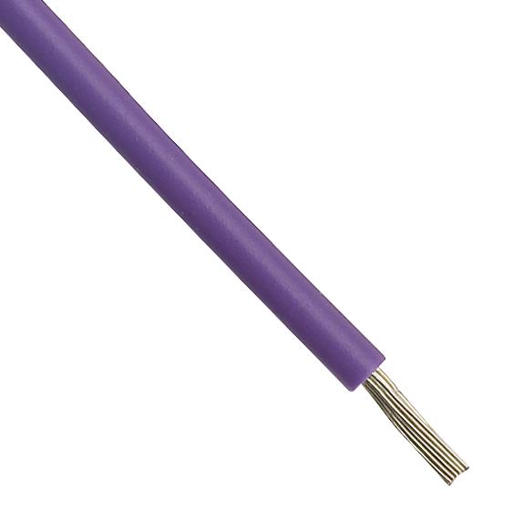 ALPHA WIRE 5852 VI005 Wire, Stranded, Hook Up, UL1213, PTFE, Purple, 28 AWG, 0.072 mm&sup2;, 100 ft, 30.5 m