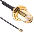 LINX - TE CONNECTIVITY CSJ-RGFB-100-MHF4 RF / Coaxial Cable Assembly, MHF4-Type Plug to RP SMA Bulkhead Jack, 0.81mm, 50 ohm, 0.3 ft