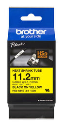 Brother HSE631E HSE631E Wire Marker Heat Shrinkable Sleeve Blank (No Legend) Yellow 1.5m x 11.2mm 7 mm New