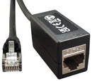 TUK SGPXZ3BK Ethernet Cable, Cat6a, RJ45 Jack to RJ45 Plug, FTP (Foiled Twisted Pair), Black, 3 m, 9.8 ft