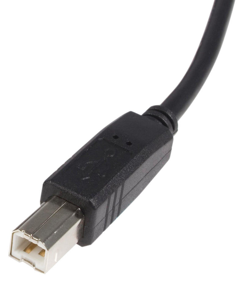 STARTECH USB2HAB50CM USB Cable, Type A Plug to Type B Plug, 0.5 m, 1.64 ft, USB 2.0, Black GTIN UPC EAN: 0065030845502