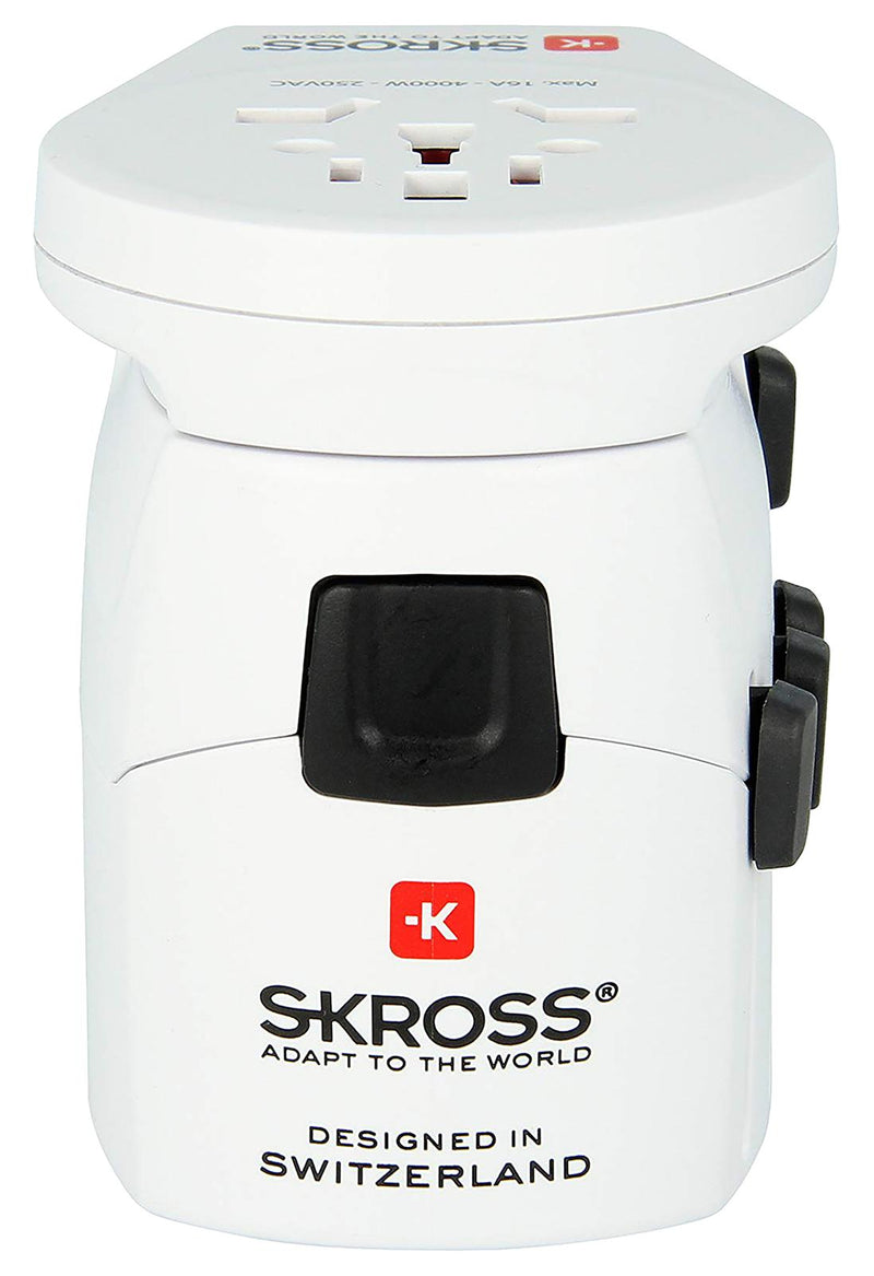 Skross 1.302539 1.302539 Travel Adapter PRO WORLD-USB 7A/250V New