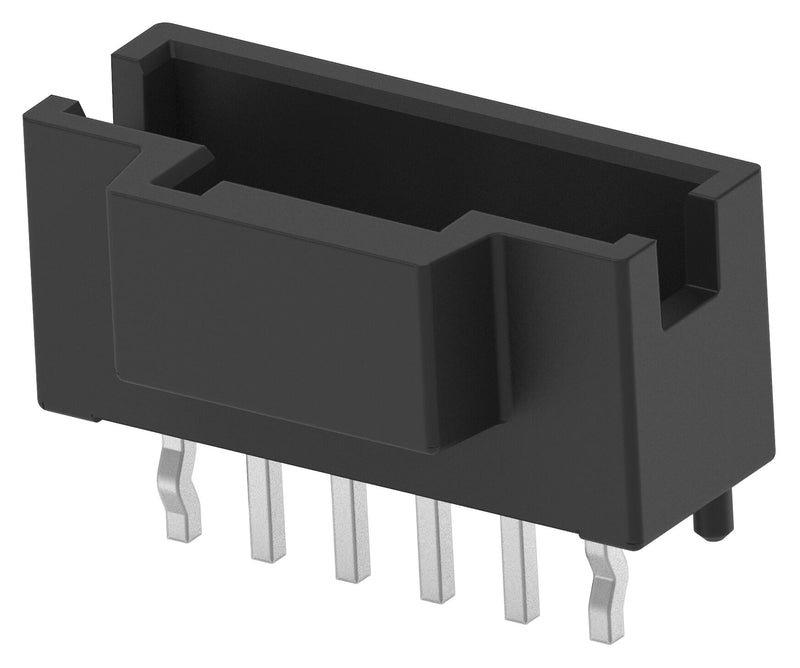 TE Connectivity 4-2232826-6 4-2232826-6 Pin Header Black Key B Wire-to-Board 2 mm 1 Rows 6 Contacts Through Hole Straight