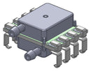 AMPHENOL ALL SENSORS ELVH-L04D-HRRJ-C-N2A4 Pressure Sensor, 4 Inch-H2O, I2C Digital, Differential, 3.3 VDC, Dual Radial Barbed, 3.1 mA