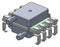 AMPHENOL ALL SENSORS ELVH-L04D-HRRJ-C-N2A4 Pressure Sensor, 4 Inch-H2O, I2C Digital, Differential, 3.3 VDC, Dual Radial Barbed, 3.1 mA