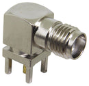 LINX - TE CONNECTIVITY CONSMA002 RF / Coaxial Connector, SMA Coaxial, Right Angle Jack, Through Hole Right Angle, 50 ohm