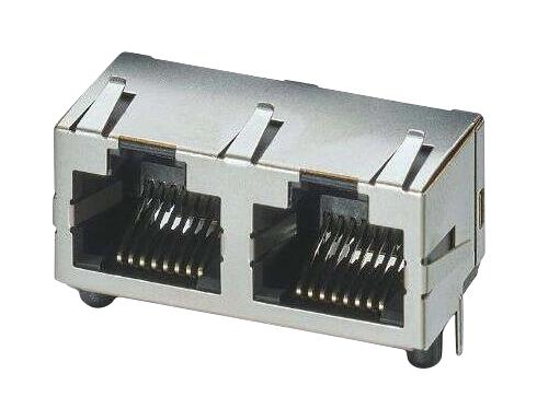 PHOENIX CONTACT 1149858 Modular Connector, RJ45 Jack, 1 x 2 (Ganged), 8P8C, IP20, Through Hole Mount