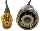 MOBILE MARK CA120/195-VA RF / Coaxial Cable Assembly, SMA Jack to J-Type TNC Plug, RF-195, 50 ohm, 120 ", 3.05 m