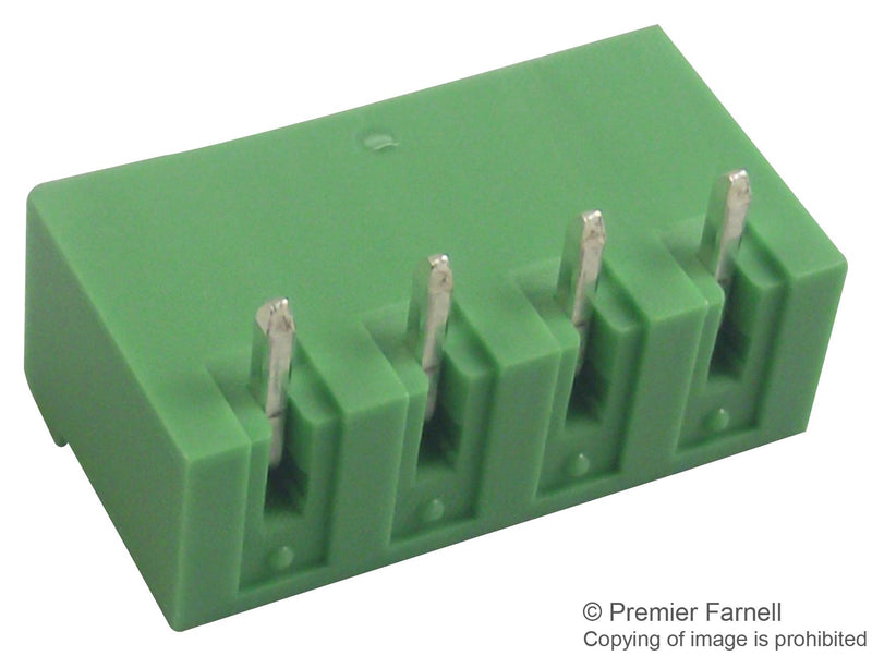 PHOENIX CONTACT 1757268 Terminal Block, Header, 5.08 mm, 4 Ways, 12 A, 250 V, Through Hole Right Angle GTIN UPC EAN: 4017918029791 MSTBA 2,5/ 4-G-5,08