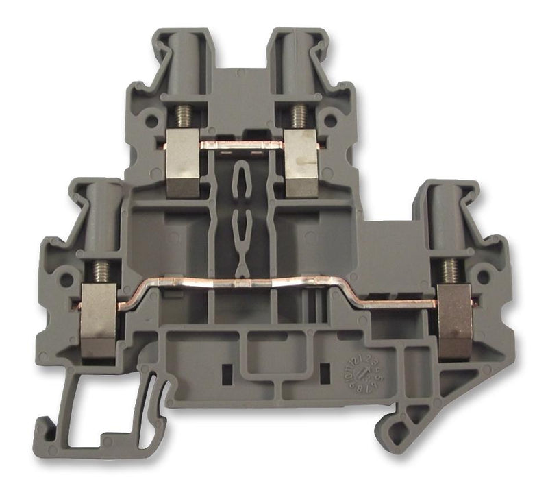 PHOENIX CONTACT 3044814 DIN Rail Mount Terminal Block, 4 Ways, 26 AWG, 10 AWG, 6 mm&sup2;, Screw, 30 A GTIN UPC EAN: 4046356055512 UTTB  4