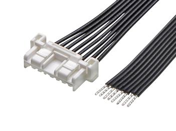 MOLEX 221959-1083 Cable Assembly, CLIK-Mate Receptacle to Free End, 8 Ways, 2 mm, 1 Row, 300 mm, 11.8 "