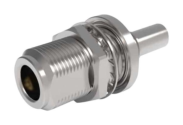 TIMES MICROWAVE TC-240-NF-BH-X RF / Coaxial Connector, N Type, Straight Jack, Crimp, Solder, 50 ohm, LMR-240