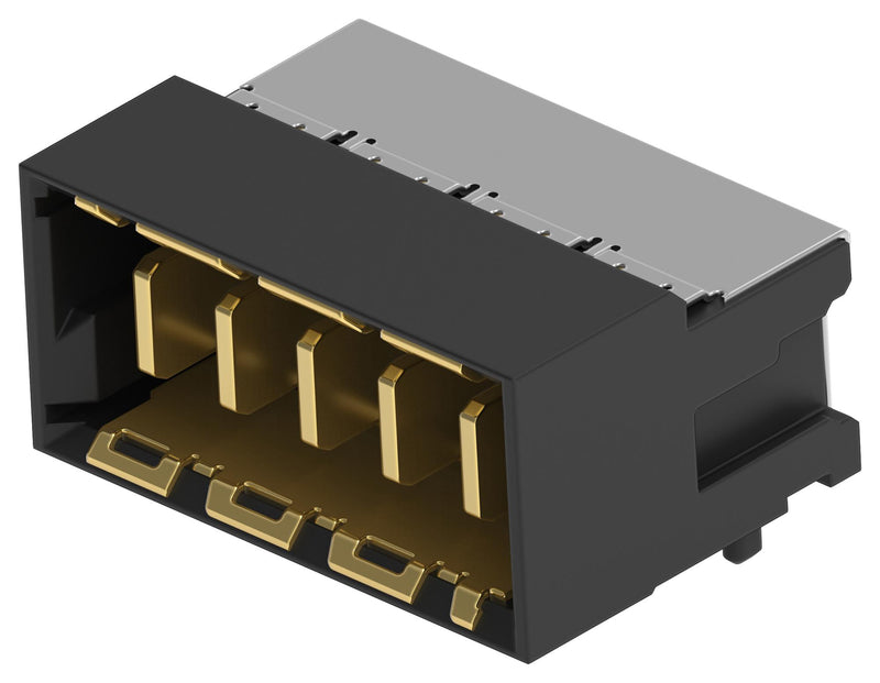 ERNI - TE CONNECTIVITY 364705-E Mezzanine Connector, Plug, 2 mm, 1 Rows, 5 Contacts, Surface Mount Right Angle, Copper Alloy