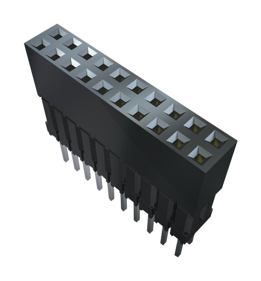 SAMTEC ESQ-126-38-G-D-LL PCB Receptacle, Board-to-Board, 2.54 mm, 2 Rows, 52 Contacts, Through Hole Mount, ESQ