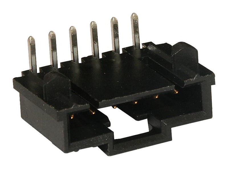 MOLEX 70555-0040 Pin Header, Wire-to-Board, 2.54 mm, 1 Rows, 6 Contacts, Through Hole, SL 70555 Series