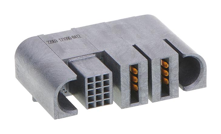 MOLEX 171090-8412 Rectangular Power Connector, R/A, 17 Contacts, EXTreme Ten60Power 171090 Series, PCB Mount