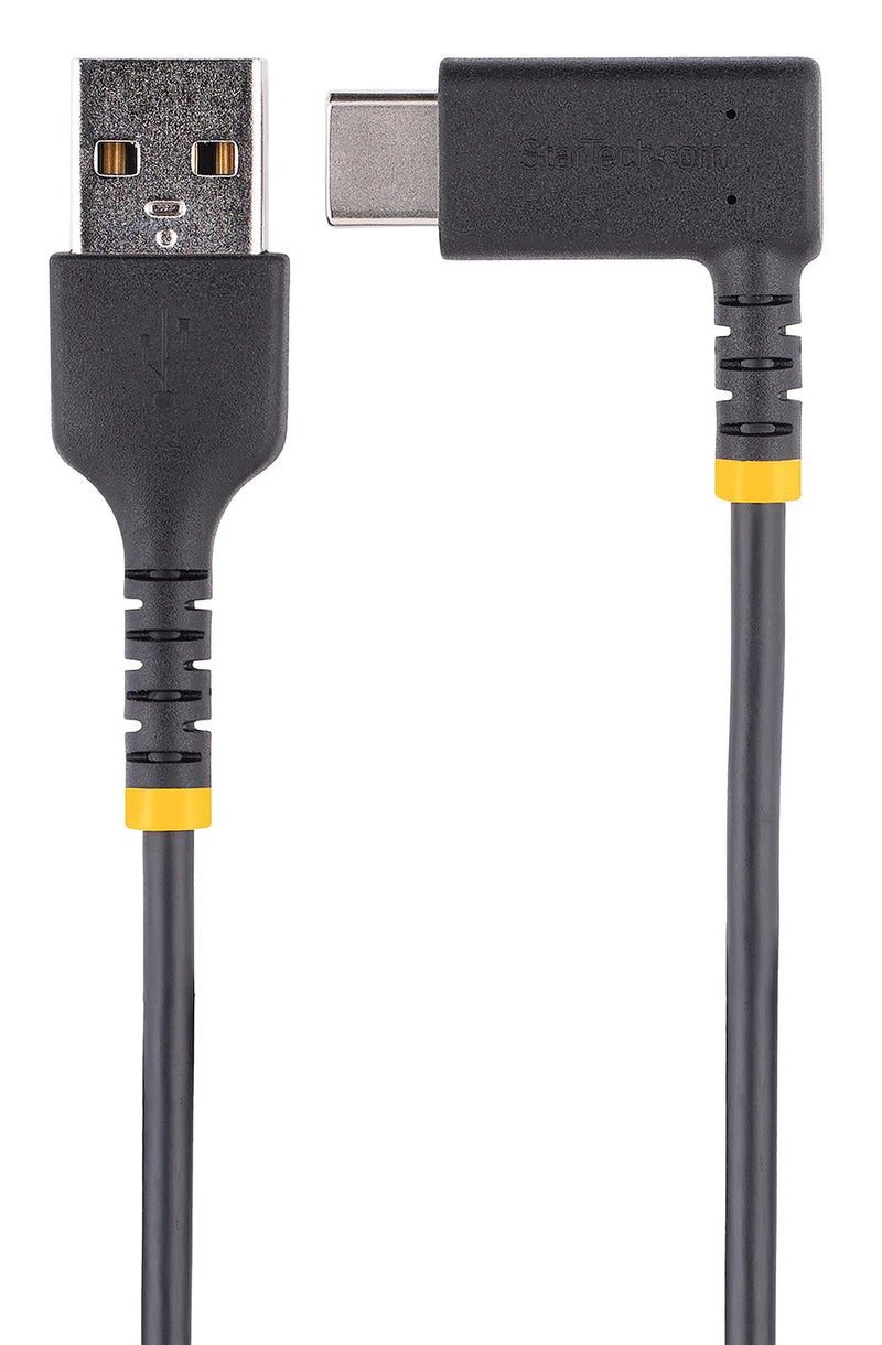 Startech R2ACR-30C-USB-CABLE R2ACR-30C-USB-CABLE USB Cable Type A Plug to 90&deg; C 300 mm 11.8 " 2.0 Black