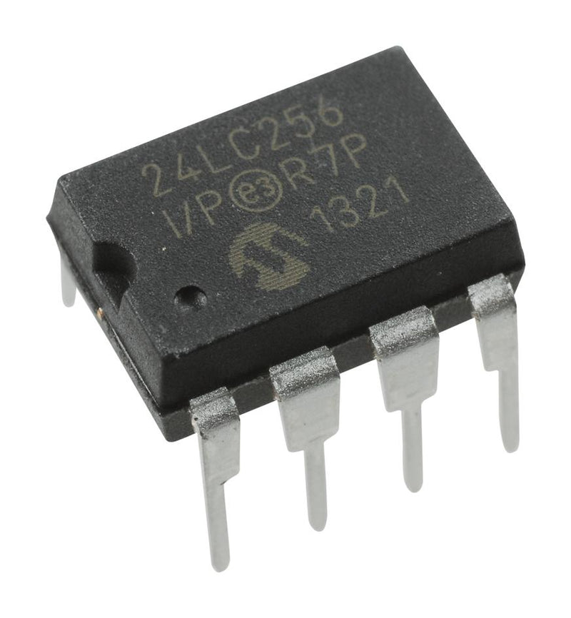 Microchip 24LC256-I/P 24LC256-I/P IC Eeprom 256KBIT Serial 400KHZ DIP-8