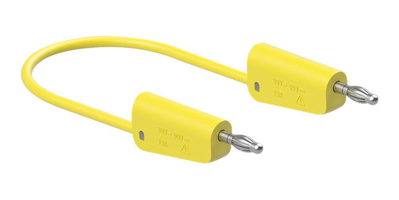 Staubli 64.1034-05024 64.1034-05024 Banana Test Lead 30 VAC 4mm Stackable Plug 19.69 " 500 mm