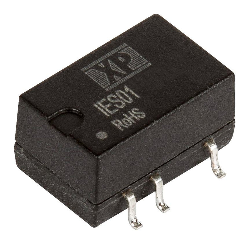 XP POWER IES0124S12 Isolated Surface Mount DC/DC Converter, ITE, 1:1, 1 W, 1 Output, 12 V, 84 mA