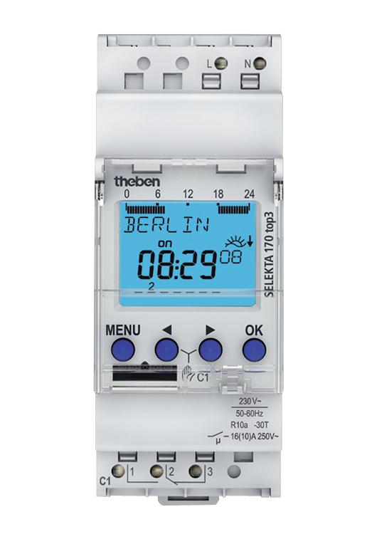 THEBEN SELEKTA 170 TOP3 Timeswitch, SPDT, 16 A, Digital