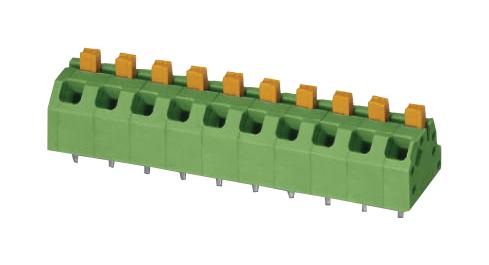 PHOENIX CONTACT SPTAF 1/ 4-5,0-EL Wire-To-Board Terminal Block, 5 mm, 4 Ways, 24 AWG, 16 AWG, 1.5 mm&sup2;, Push In 1862437, GTIN UPC EAN: 4055626136561