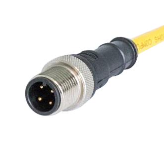 Harting 21350100406020 21350100406020 M12 A-CODE 4-PIN Straight Male TO Open END 2M PUR Yellow Jacket 51AK5383