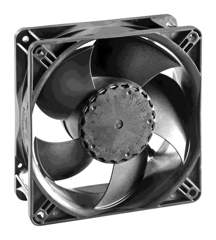 EBM-PAPST 8315100206 AC Axial Fan, 115V / 230V, Square, 120 mm, 38 mm, Ball Bearing, 101.31 CFM AxiACi120-00206