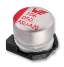 WURTH ELEKTRONIK 8.6508E+11 SMD Aluminium Electrolytic Capacitor, Radial Can - SMD, 150 &micro;F, 16 V, 2000 hours @ 105&deg;C, Polar