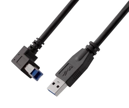 STEWART CONNECTOR SC-3ABRK006F USB Cable, Type A Plug to 90&deg; Type B Plug, 1.83 m, 6 ft, USB 3.0, Black