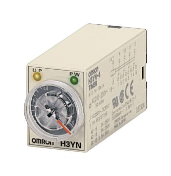 Omron Industrial Automation H3YN-41 DC24 H3YN-41 DC24 Analogue Timer Socket 14-Pin 25 VDC 4PDT 0.1 to 1 min IP40