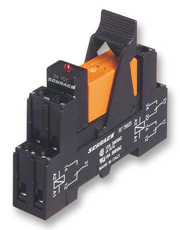 SCHRACK - TE CONNECTIVITY 1-1415073-1 Power Relay, DPDT, 24 VDC, 8 A, RT Package, DIN Rail, Non Latching RT4S4LC4