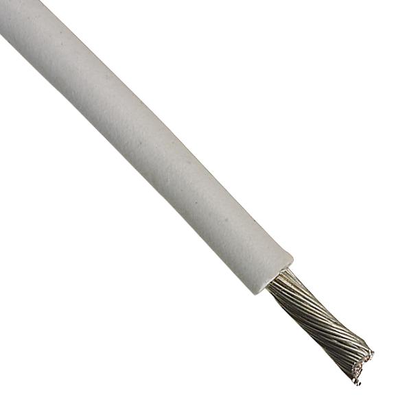 ALPHA WIRE 1551 WH005 Wire, Stranded, Hook Up, PVC, White, 22 AWG, 0.357 mm&sup2;, 100 ft, 30.5 m