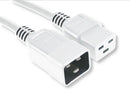 Multicomp PRO GW-151818 GW-151818 Mains Power Cord IEC 60320 C20 to C19 3 m 16 A 250 V White