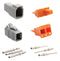 Amphenol SINE/TUCHEL ATM6PS-CKIT ATM6PS-CKIT KIT Plug &amp; Rcpt CONN/WEDGELOCK/CONTACT