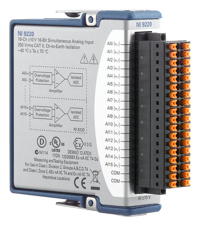 NI 865685-01 865685-01 Voltage Measurement Bundle cDAQ-V1102 16 Channel 100 Ksps Bit