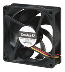 Sanyo Denki 9GA0912P4J031 9GA0912P4J031 DC Axial Fan 12 V Square 92 mm 25 Ball Bearing 77.7 CFM