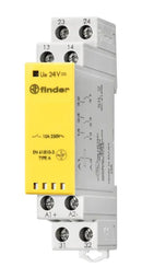 FINDER 7S.23.9.048.0210 Safety Relay, 48 VDC, DPST-NO, SPST-NC, 7S Series, DIN Rail, 10 A, Screw