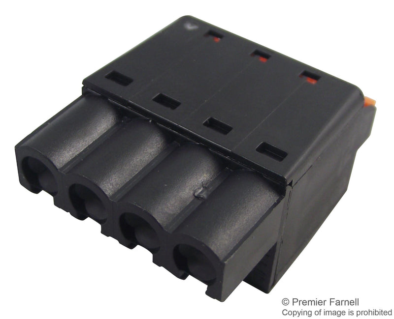 Weidmuller 1013450000 1013450000 Pluggable Terminal Block 5.08 mm 4 Ways 26AWG to 12AWG 2.5 mm&Acirc;&sup2; Push In 10 A