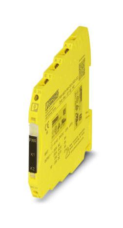 PHOENIX CONTACT PSR-MS21-1NO-1DO-24DC-SC Safety Relay, 24 VDC, SPST-NO, PSR-MS, DIN Rail, 6 A, Screw 2702192