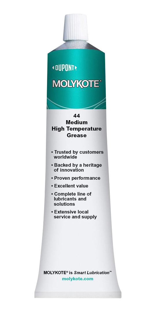 MOLYKOTE MOLYKOTE 44 MEDIUM, 1KG Silicone Grease, Medium High Temperature, NLGI Grade 2, Can, 1kg