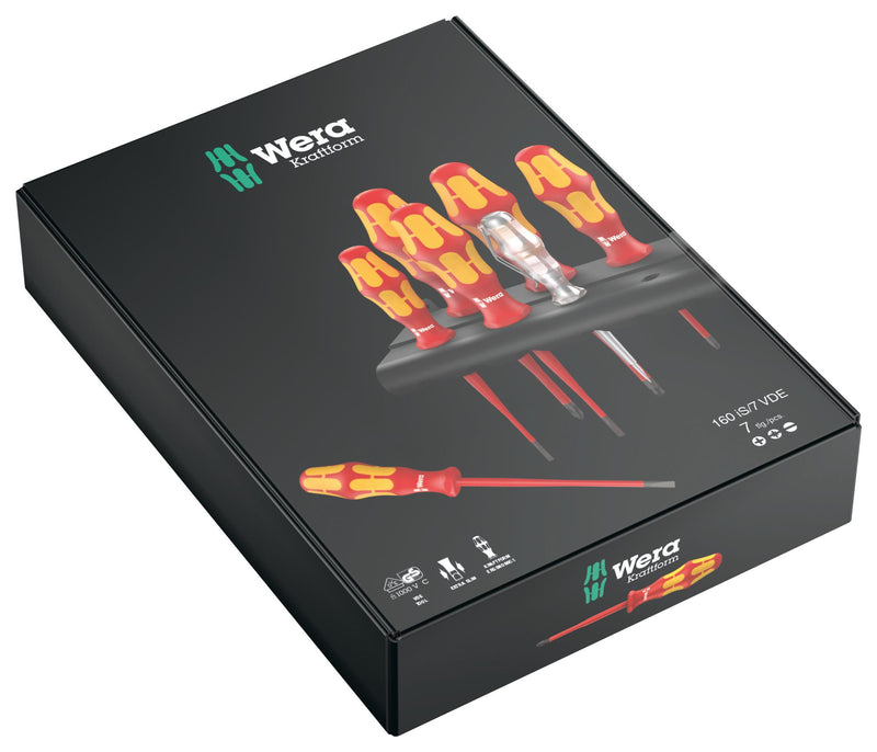 Wera 160IS/7 160IS/7 Screwdriver Set Insulated Safety 6 Pieces