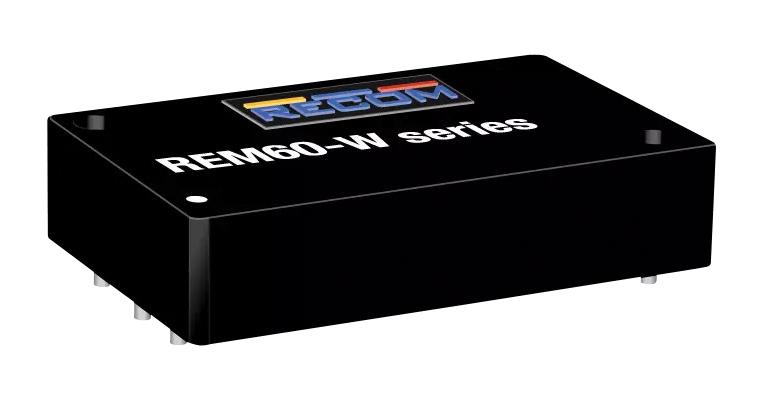 Recom Power REM60-2412SW REM60-2412SW Isolated Through Hole DC/DC Converter ITE &amp; Medical 4:1 60 W 1 Output 12 V 5 A New