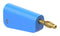 Staubli 64.1045-23 64.1045-23 Banana Test Connector 30 VAC Plug Cable Mount 32 A 60 VDC Gold Plated Contacts Blue