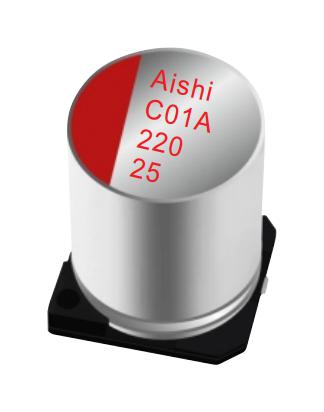 Aishi HSA1VM221GARE00RAXXX HSA1VM221GARE00RAXXX Hybrid Aluminium Electrolytic Capacitor 220 &Acirc;&micro;F &plusmn; 20% 35 V Radial Can - SMD 0.03 ohm