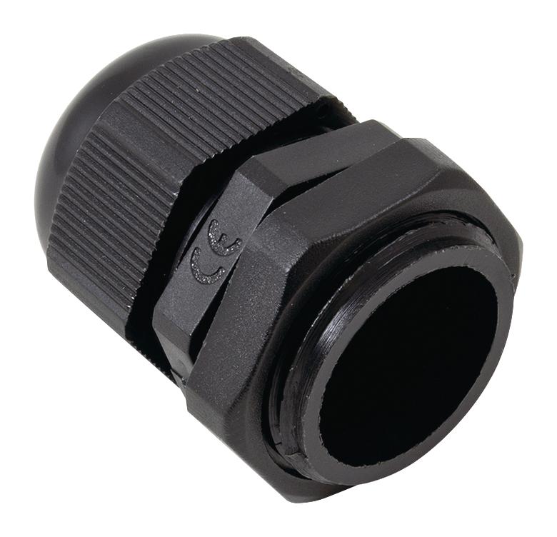 HELLERMANNTYTON NGM50BK Cable Gland, M50, 30 mm, 38 mm, Nylon 6 (Polyamide 6), Black