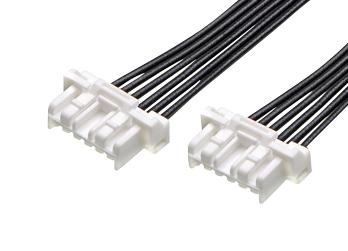 MOLEX 221958-1063 Cable Assembly, CLIK-Mate Receptacle to CLIK-Mate Receptacle, 6 Ways, 2 mm, 1 Row, 300 mm, 11.8 "