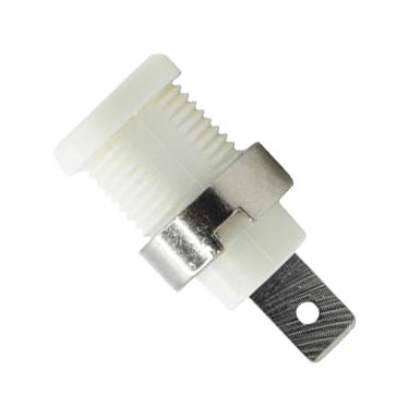 Mueller Electric BU-31610-9 BU-31610-9 Banana Test Connector Jack Panel Mount 35 A 1 kV Nickel Plated Contacts White